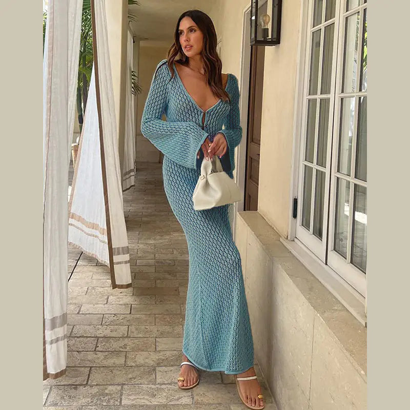 Knitted Beach Cover-Up Dress