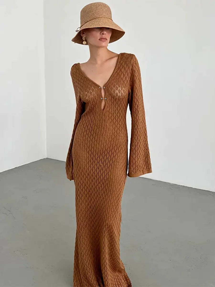 Knitted Beach Cover-Up Dress