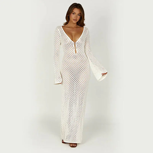Knitted Beach Cover-Up Dress